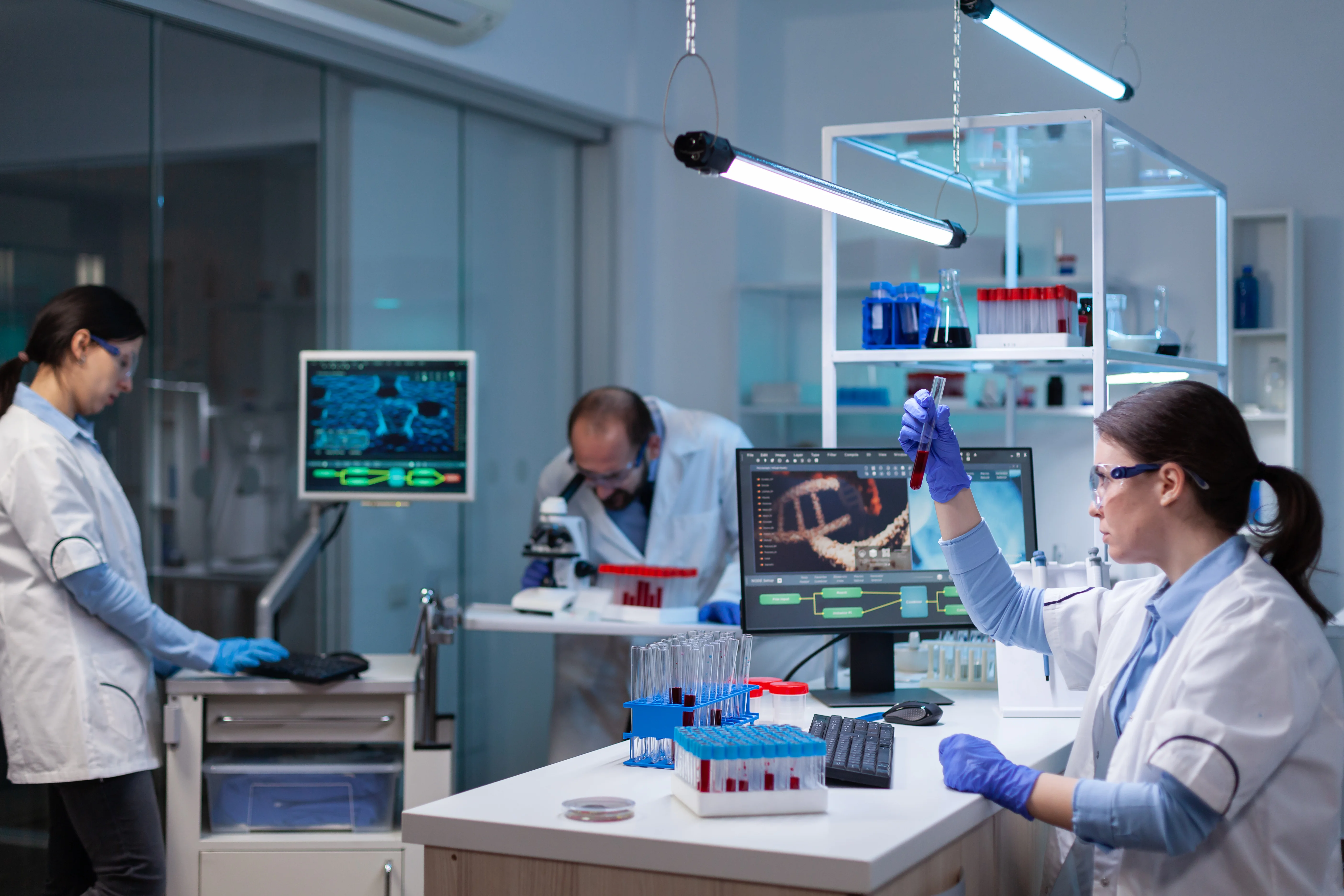Team of scientific researchers